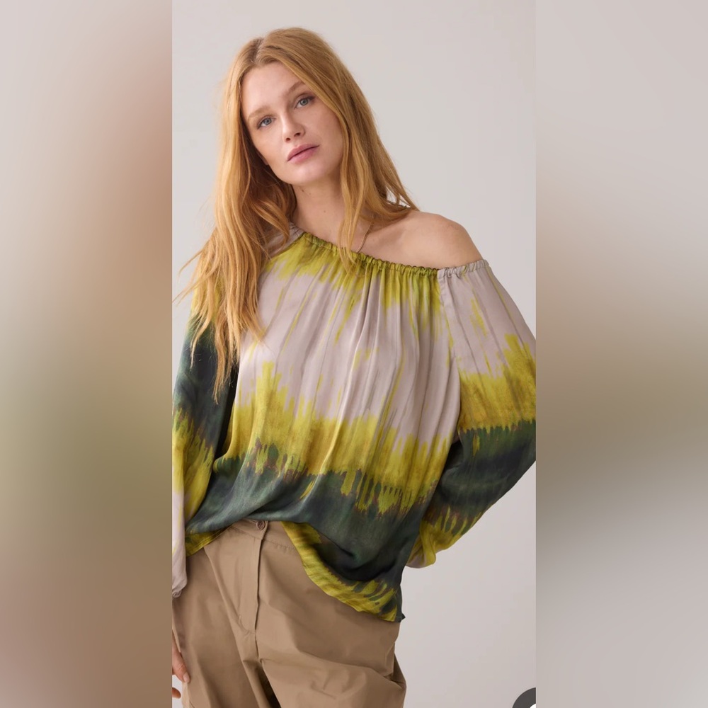 TIE DYE TOP MADE OF ECOVERO FABRIC